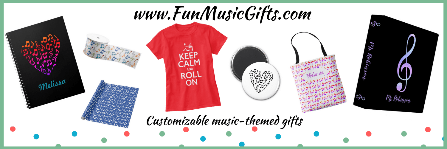 Fun music gifts for teachers, students, musicians, and music lovers!