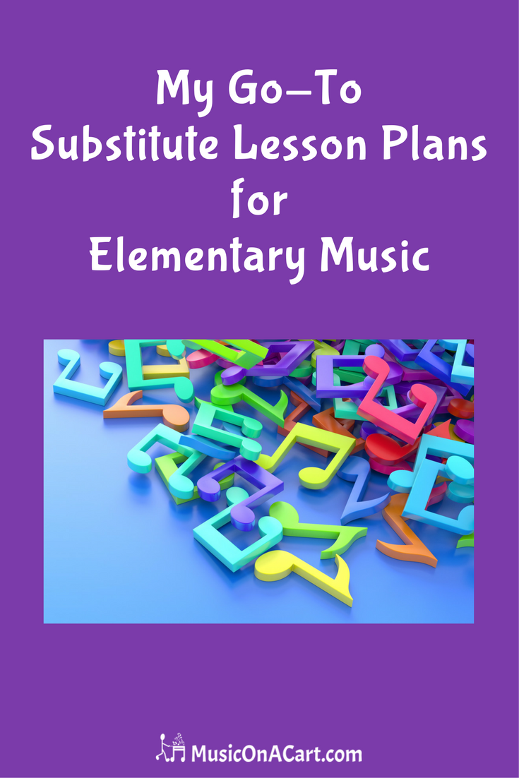 My favorite go-to substitute music lesson plan. | www.MusicOnACart.com