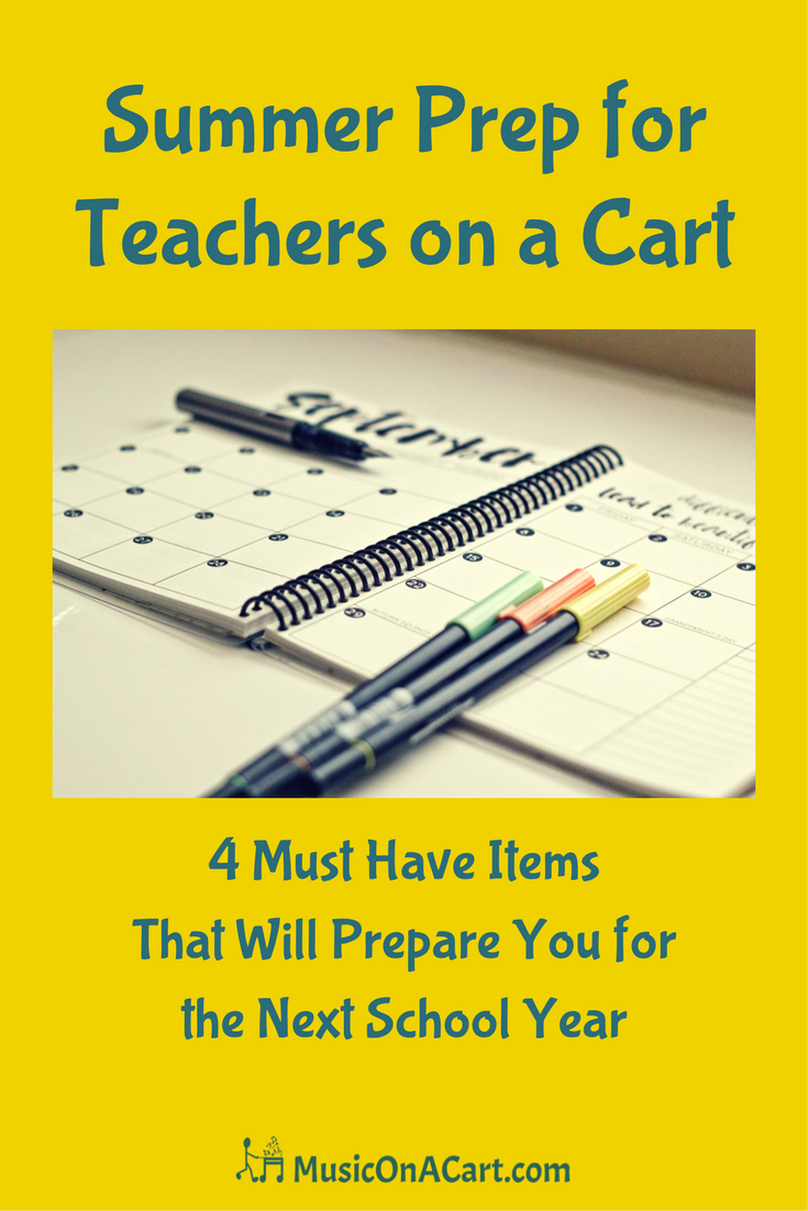 Summer Prep for Teachers on a Cart